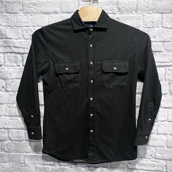 Tailorbyrd The Sweatershirt Men Button Up Long‎ Sleeve Flannel Shirt Size Medium - Picture 2 of 10